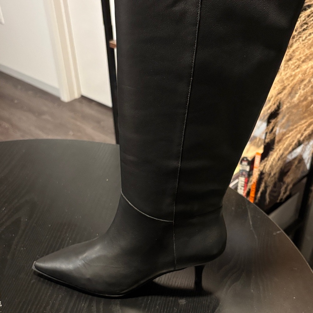 J.Crew Stevie Leather Boots Knee-High NWT US 9.5 - Picture 2 of 5